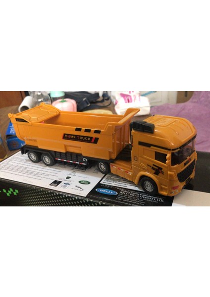 Oyuncak Koleksiyon Iş Makinaları Kum Kamyonu Taşıyıcı 25 cm