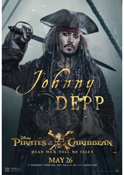 Pirates Of The Caribbean Dead Men Tell No Tales (2017) 2 (Folyo / Afiş / Poster) 5076 ( 70 cm x 100 cm )