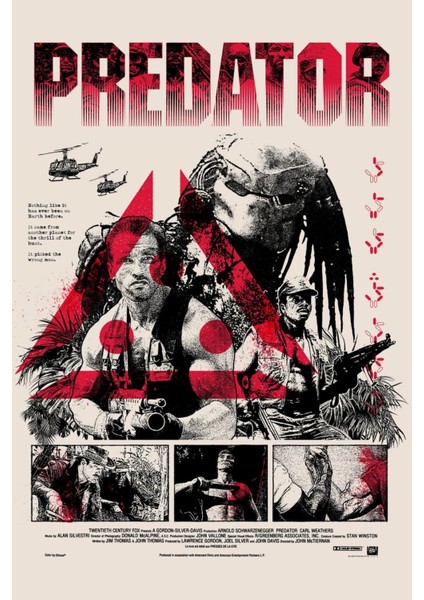 Predator (1987) 0003 (Folyo / Afiş / Poster) 5178 ( 70 cm x 100 cm )