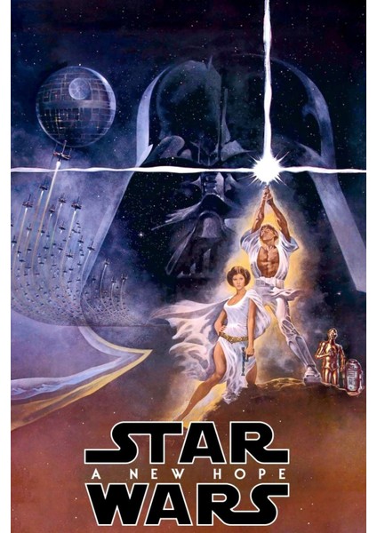 Star Wars (1977) 0006 (Folyo / Afiş / Poster) 6080 ( 70 cm x 100 cm )