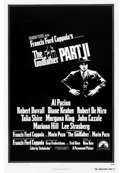 The Godfather Part II (1974) 0002 (Folyo / Afiş / Poster) 7025 ( 70 cm x 100 cm )