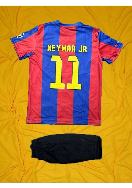 Neymar Çocuk Alt Üst Şort Tişört Takım - Neymar Brezilya Alt Üst Takım