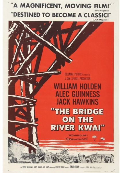 The Bridge On The River Kwai (1957) 3 (Folyo / Afiş / Poster) 6666 ( 70 cm x 100 cm )