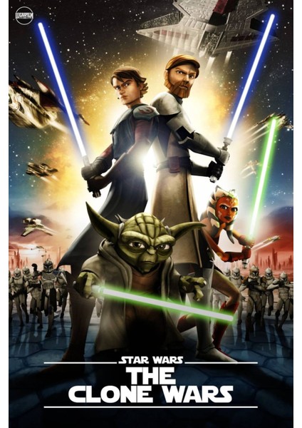 Star Wars The Clone Wars (2008) 2 (Folyo / Afiş / Poster) 6125 ( 70 cm x 100 cm )