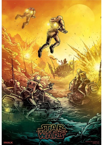 Star Wars The Rise Of Skywalker (2019) 3 Afiş - Poster ( Folyo ) - Afiş - POSTER-6181 ( 70 cm x 100 cm )