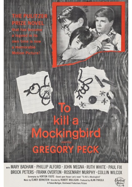 To Kill A Mockingbird (1962) 2 Afiş - Poster ( Folyo ) - Afiş - POSTER-8245 ( 70 cm x 100 cm )