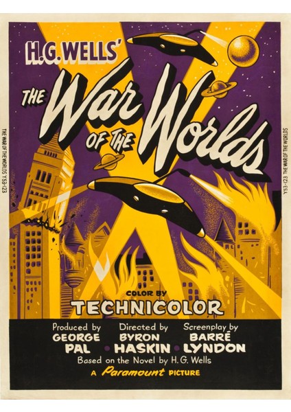 The War Of The Worlds (1953) 1 Afiş - Poster ( Folyo ) - Afiş - POSTER-8055 ( 70 cm x 100 cm )