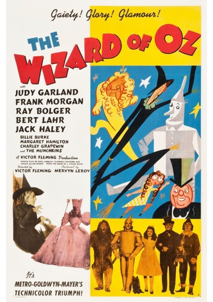 The Wizard Of Oz (1939) 4 Afiş - Poster ( Folyo ) - Afiş - POSTER-8086 ( 70 cm x 100 cm )