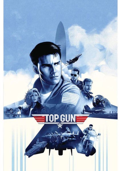 Top Gun (1986) Afiş - Poster ( Folyo ) - Afiş - POSTER-8282 ( 70 cm x 100 cm )