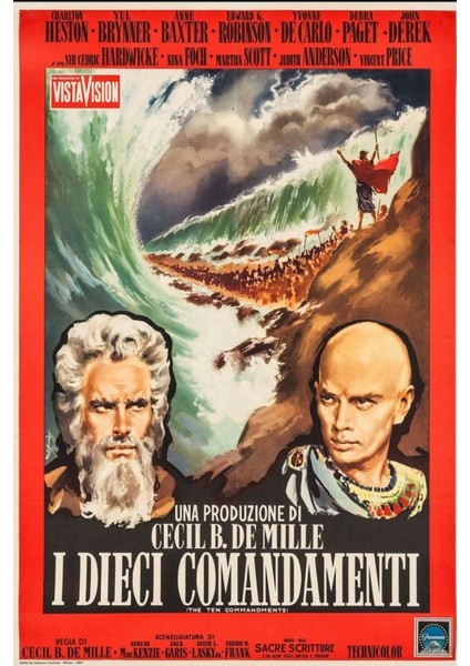 The Ten Commandments (1956) 3 Afiş - Poster ( Folyo ) - Afiş - POSTER-7962 ( 70 cm x 100 cm )