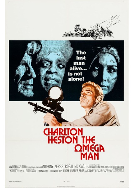The Omega Man (1971) Afiş - Poster ( Folyo ) - Afiş - POSTER-7700 ( 70 cm x 100 cm )