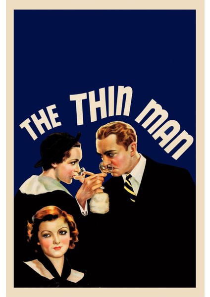 The Thin Man (1934) Afiş - Poster ( Folyo ) - Afiş - POSTER-7980 ( 70 cm x 100 cm )