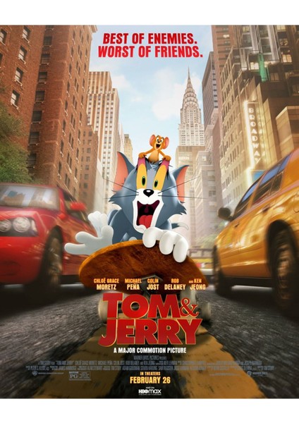 Tom & Jerry (2021) 2 Afiş - Poster ( Folyo ) - Afiş - POSTER-8255 ( 70 cm x 100 cm )