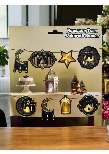 Hoşgeldin Ramazan Banner Ramazan Süsleri Dekoratif Süsleme Dini Süsleme Ramazan Bayramı modelleri