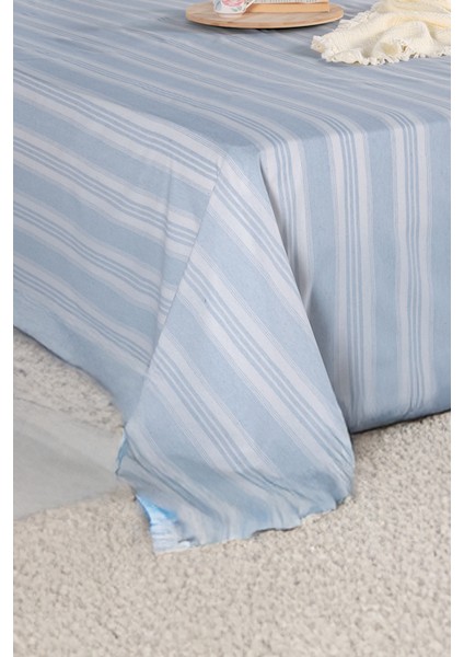 Sport Çizgili Çarşaf + Yastık Kılıfı Seti Çift Kişilik Soft Line Gri modelleri