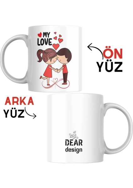 Kupa Bardak Sevgili Için My Love Hediye Dear Tasarım Beyaz Kupa Bardak Kutup Kitap fiyatları