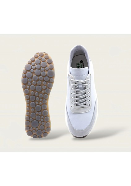 M21257 Deri Erkek Beyaz Sneaker Ayakkabı