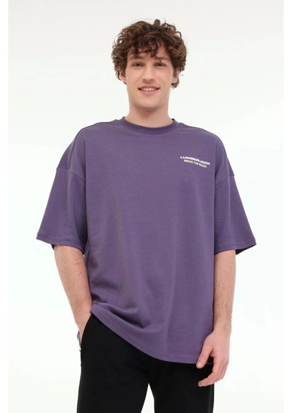 Franco 11FF10 0 Yaka Erkek Tshirt - Mor