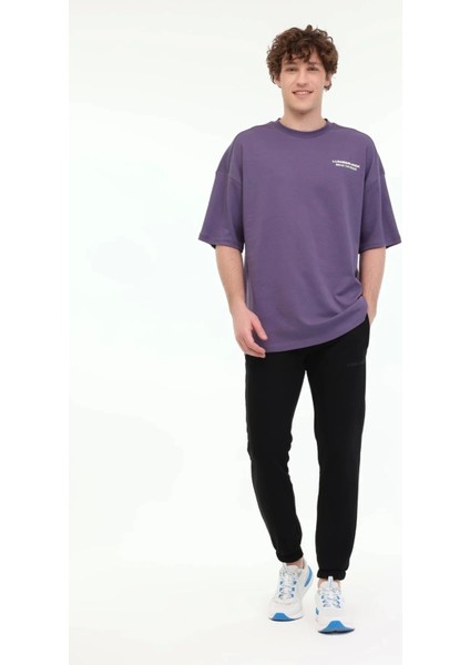 Franco 11FF10 0 Yaka Erkek Tshirt - Mor