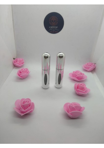 Mini Seyahat Parfüm Dolumlu Atomizer, Taşınabilir Parfüm Sprey Şişesi 5 Ml (2 ADET)