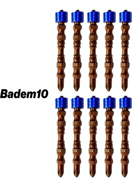 10 Adet Mıknatıslı Bits Uç Ph2 65 mm Renkli Vida Tutucu Sökme Yıldız Matkap Vidalama Ucu S2 Çeliği fiyatları