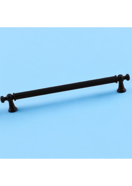 Selçuklu (224 mm - 22.4 cm) Siyah Metal Mobilya Mutfak Çekmece Dolap Dolabı Kulbu Kulpları