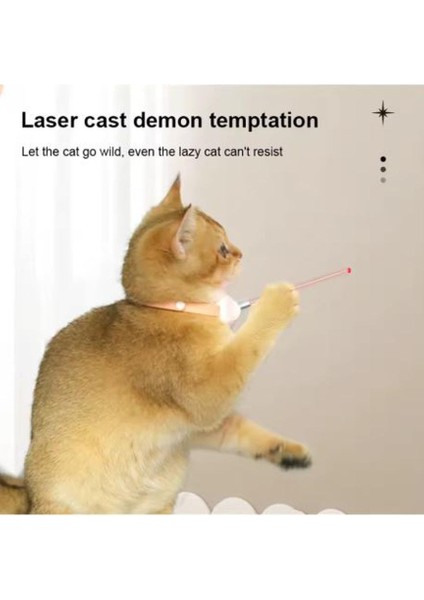 Akıllı Lazer Kedi Tasması – Otomatik Hareketli Işıklı Kedi Oyuncağı, USB Şarjlı indirimleri