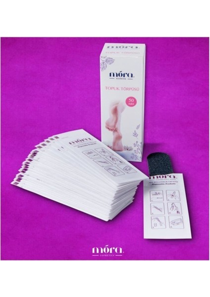 Plastik Törpü Spatula Hediyeli Topuk Törpüsü Seti 50 Adet Kullan At Törpü
