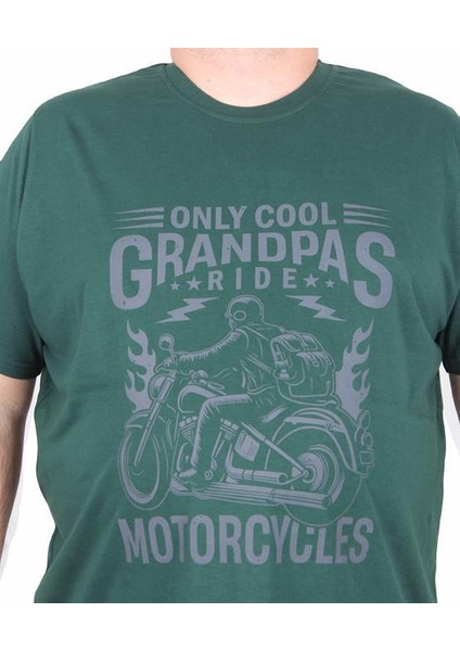 Erkek Büyük Beden Sıfır Yaka Tişört Only Cool 25177 Neftı fiyatları