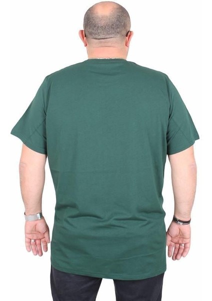 Erkek Büyük Beden Sıfır Yaka Tişört Paris 25179 Neftı modelleri