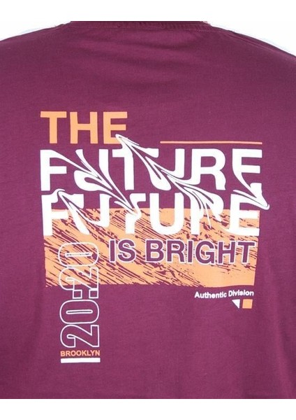 Erkek Büyük Beden Sıfır Yaka Tişört The Future 25138 Murdum fırsatları