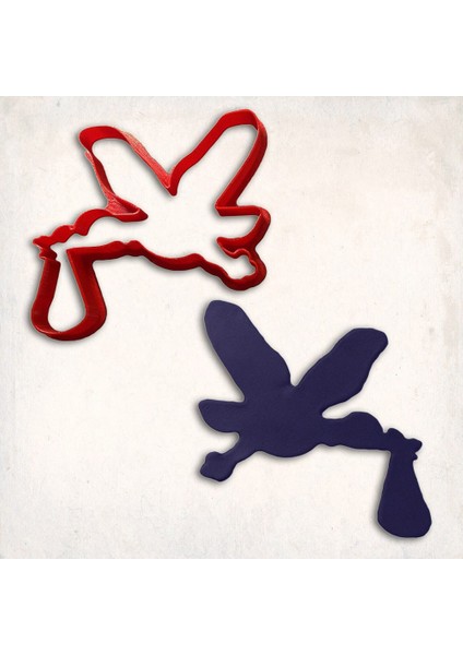 Leylek Kurabiye Kalıbı Şekillendirici Kopat