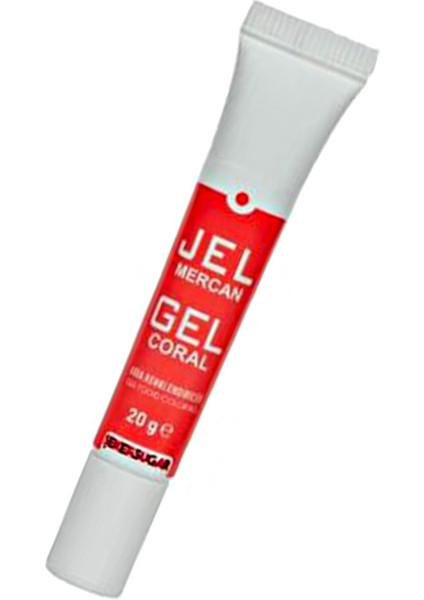 Tüp Jel Gıda Boyası - 20 gr - Mercan