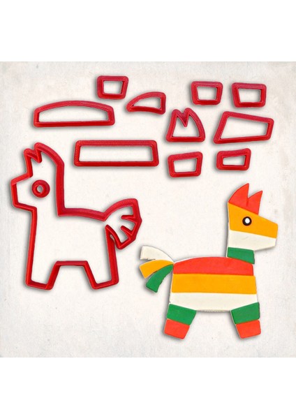 Pinyata Detay Kurabiye Kalıp Seti 12’li