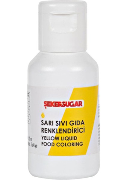 Sıvı Gıda Boyası - 20ML - Sarı
