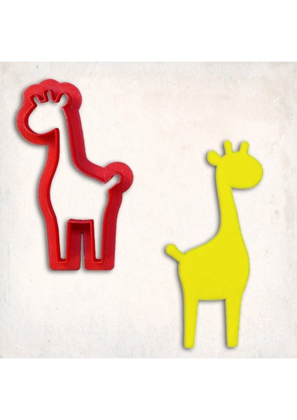 Zürafa-1 Kurabiye Kalıbı Şekillendirici Kopat