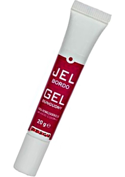 Tüp Jel Gıda Boyası - 20 gr - Bordo