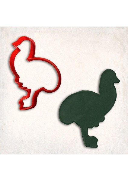 Devekuşu Kurabiye Kalıbı Şekillendirici Kopat