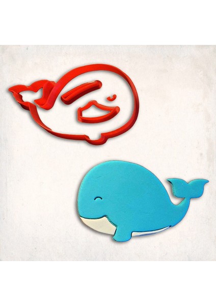 Balina-1 Detay Kurabiye Kalıp Seti 4 Parça