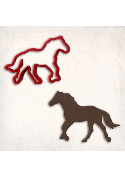 At Kurabiye Kalıbı Şekillendirici Kopat