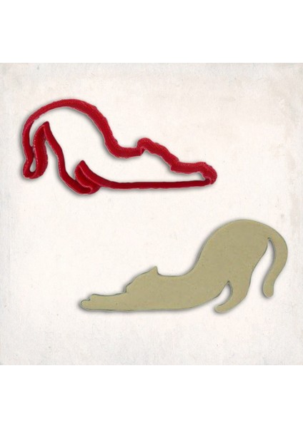 Kedi Gövde-1 Kurabiye Kalıbı Şekillendirici Kopat