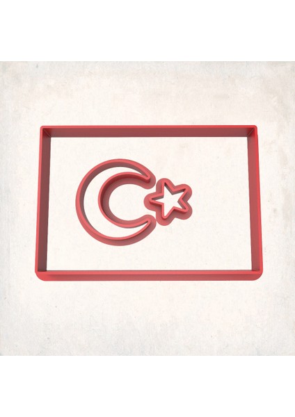 Türk Bayrağı Detay Kurabiye Kalıp Seti 3’lü