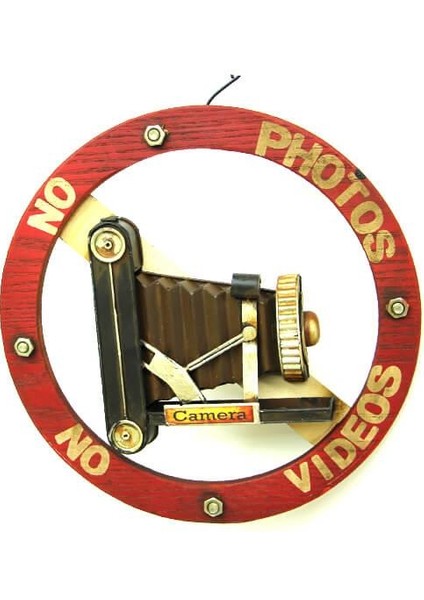 Dekoratif Metal No Photo Tabela Vintage Hediyelik