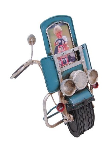 Dekoratif Metal Çerçeve Motosiklet Temalı Hediyelik