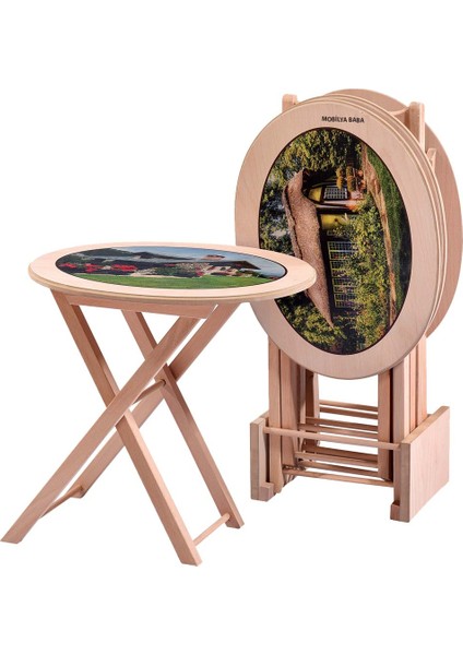 Sultanhisar Oval Çanta Zigon Cilasız Ham Ahşap