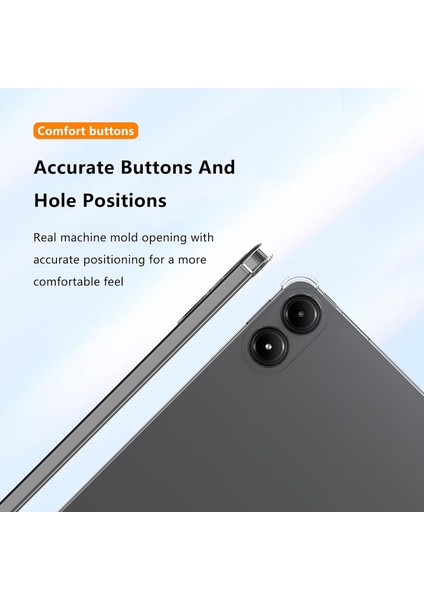Xiaomi Redmi Pad Pro / Poco pad 12.1inç 2024 Kılıf Darbelere Dayanıklı Anti Shock Şeffaf Kapak