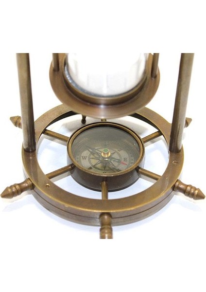 Pirinç Pusulalı Kum Saati Dekoratif Hediyelik fiyatları