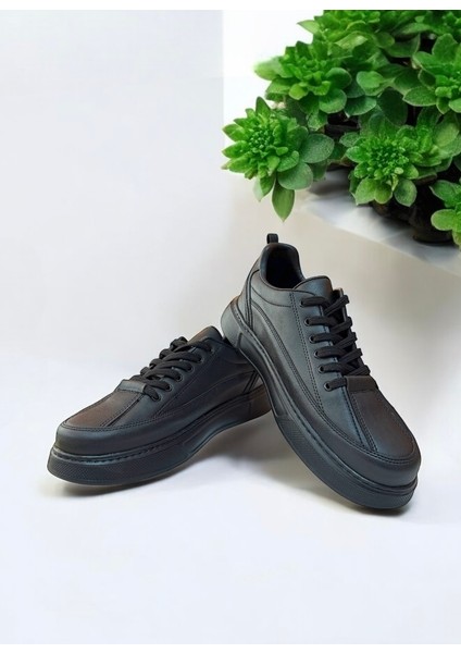 Erkek Siyah Günlük Hafif Nefes Alabilen Ortopedik Yürüyüş Spor Ayakkabı Sneaker modelleri