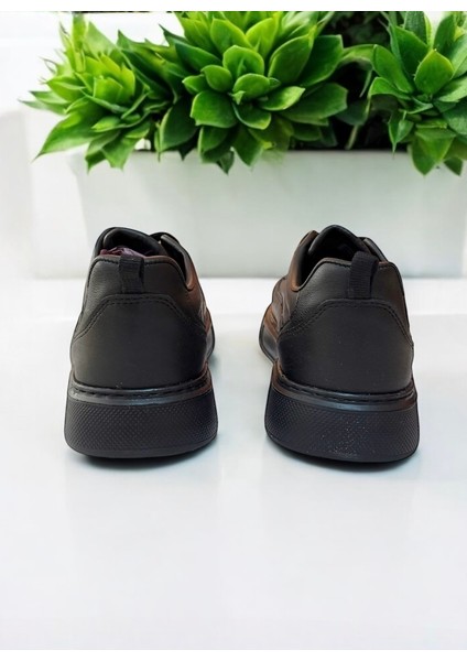 Erkek Siyah Günlük Hafif Nefes Alabilen Ortopedik Yürüyüş Spor Ayakkabı Sneaker indirimleri