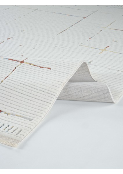 Halı Origami 6942 Beyaz Multi Yumuşak Dokulu Iskandinav Desenli Halı fiyatları
